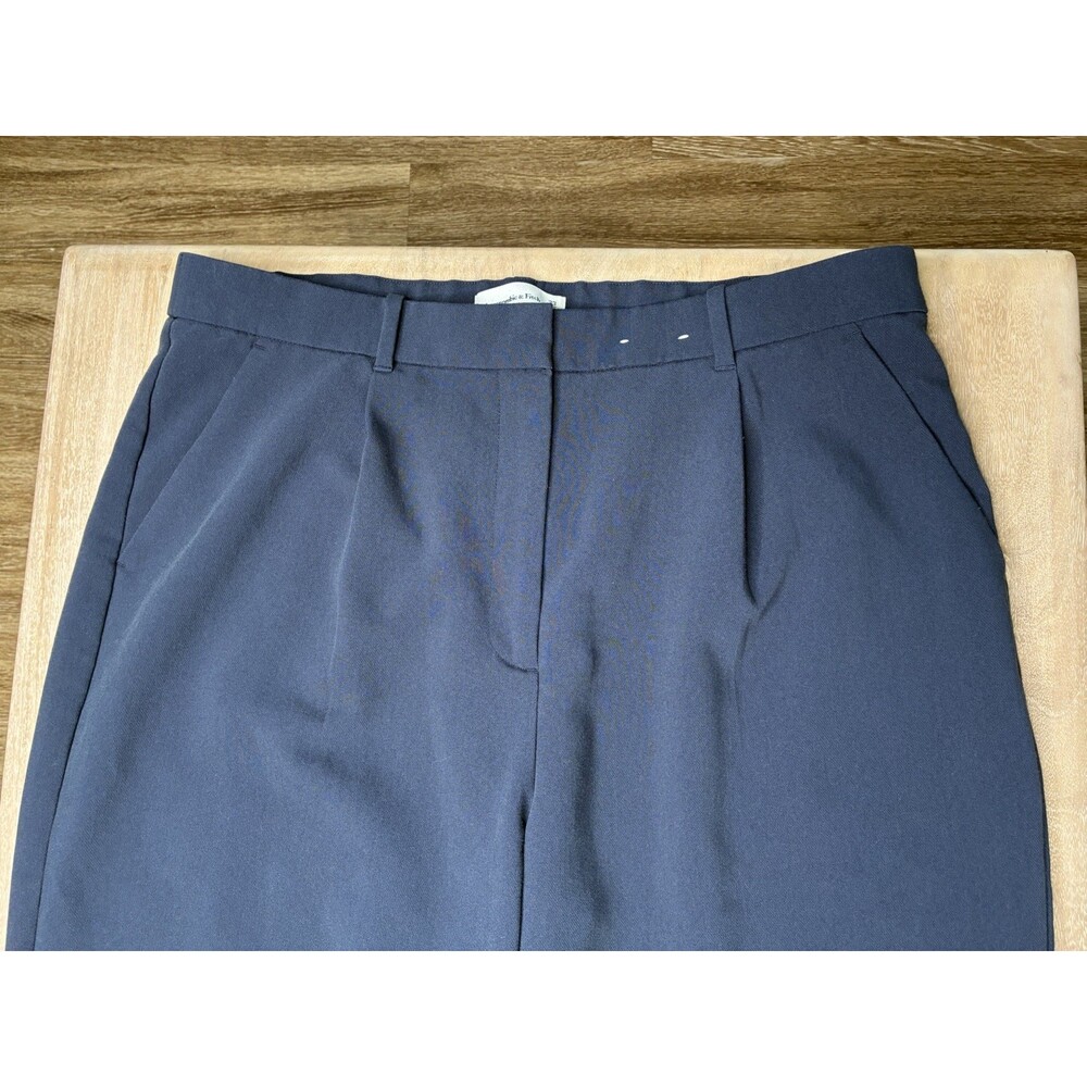 Abercrombie Sloane Tailored Wide Leg Trousers in Navy Size 33 - Picture 3 of 8